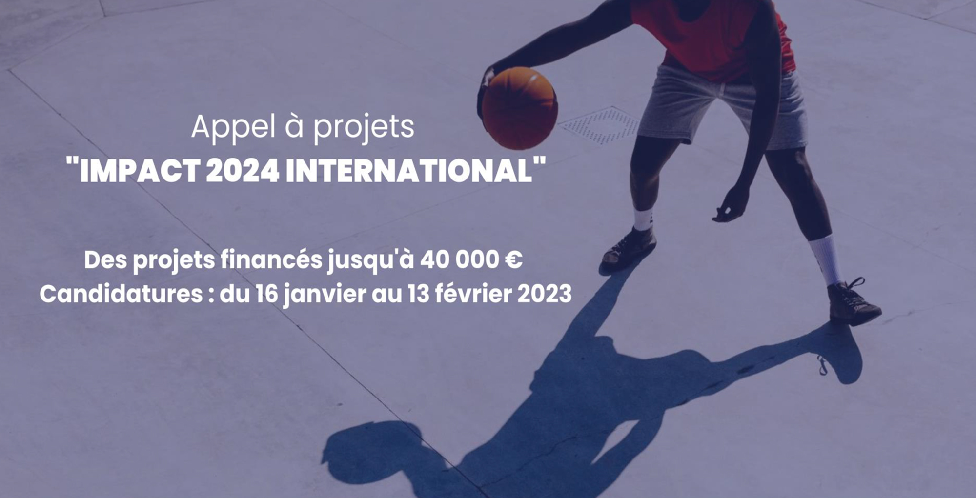 Sport : appel à projets Impact 2024 International   